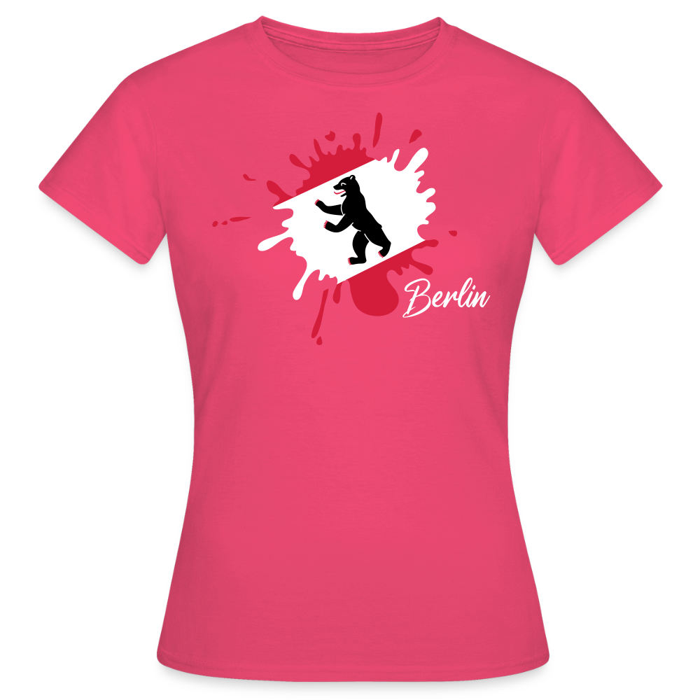 Berlin Klecks Bär - Frauen Premium T-Shirt - Azalea