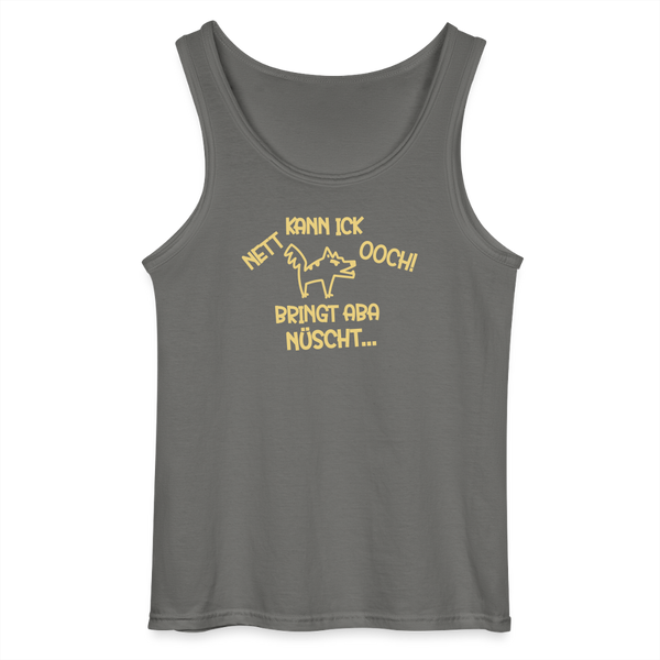 NETT KANN ICK OOCH! - Männer Tank Top - Anthrazit