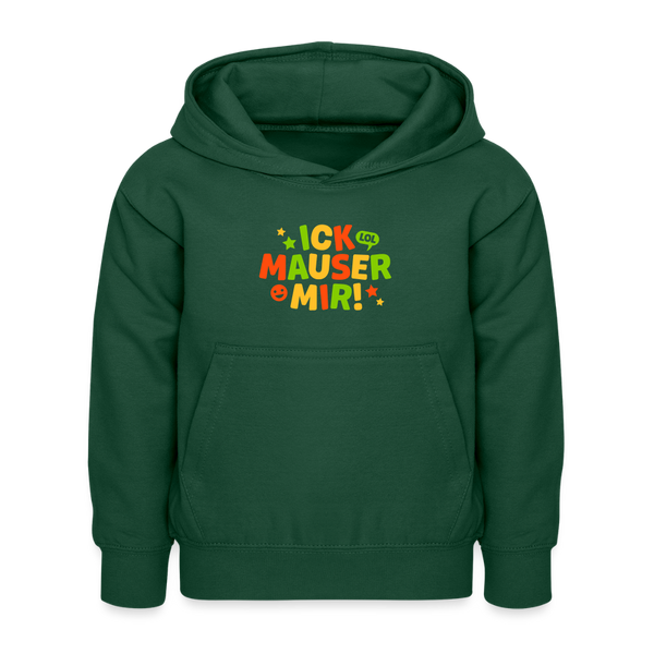 ick mauser - Kinder Hoodie - Flaschengrün