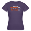 Würgt dir das Leben Chilis rein, lass dich auf 'ne scharfe Currywurst ein! - Frauen Premium T-Shirt - Dunkellila