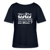 Wenn's Mama wees - Relaxed Rundhals Frauen Bio-T-Shirt - Navy