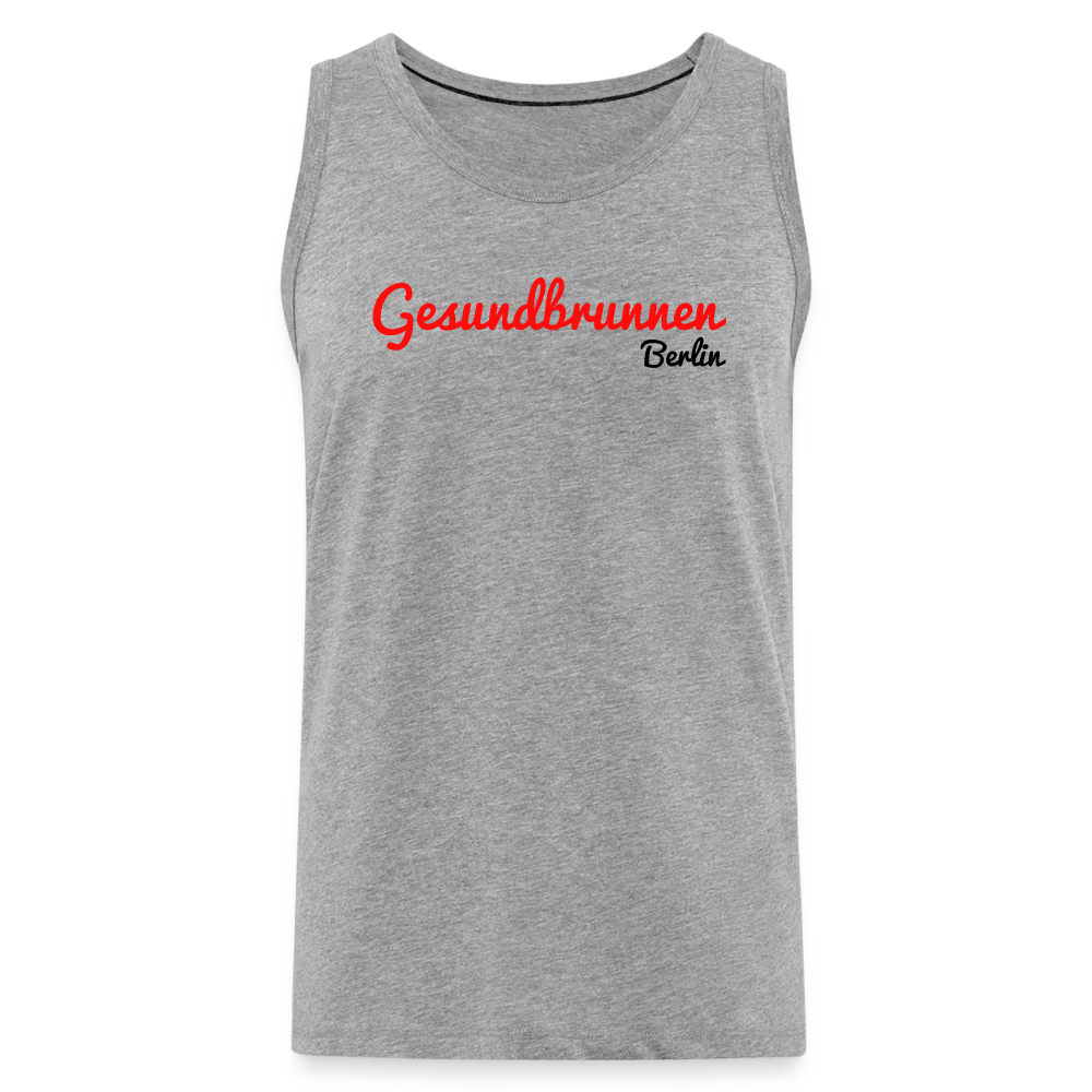 Gesundbrunnen Berlin - Männer Premium Tank Top - Grau meliert