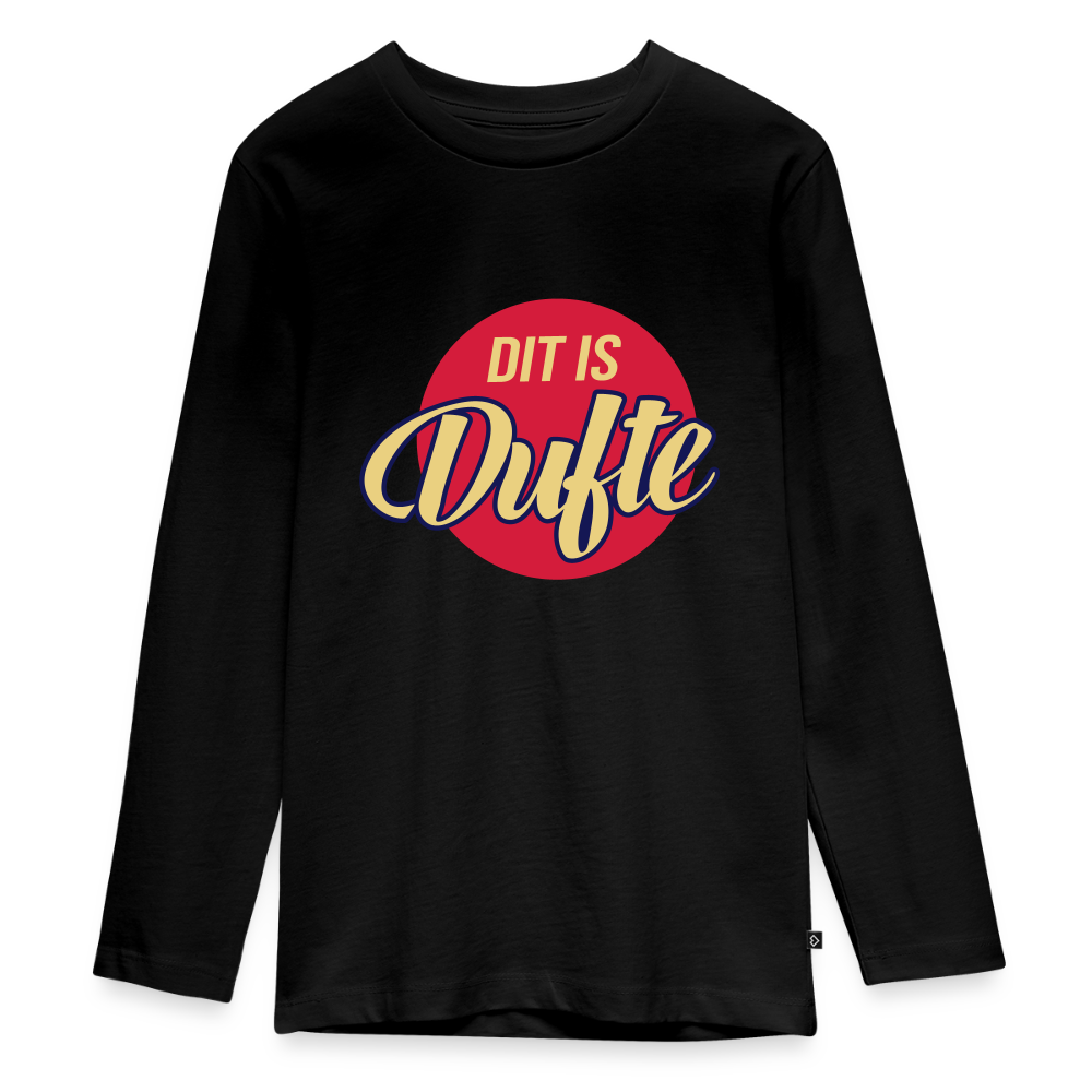 Dit Is Dufte - Teenager Langarmshirt - Schwarz