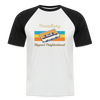 PrenzlBerg  Hippest Neighborhood - Männer Baseball T-Shirt - Weiß/Schwarz
