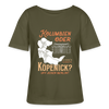 Kolumbien oder Köpenick - Relaxed Rundhals Frauen Bio-T-Shirt - Khaki