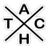 Tach X - Aufkleber - Mattweiß