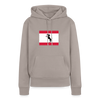 Berliner Flagge mit Hund - Frauen Premium Hoodie - Taupe