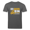 Ein Mann, Ein Biker, Ein Berliner - Unisex Bio T-Shirt - Anthrazit