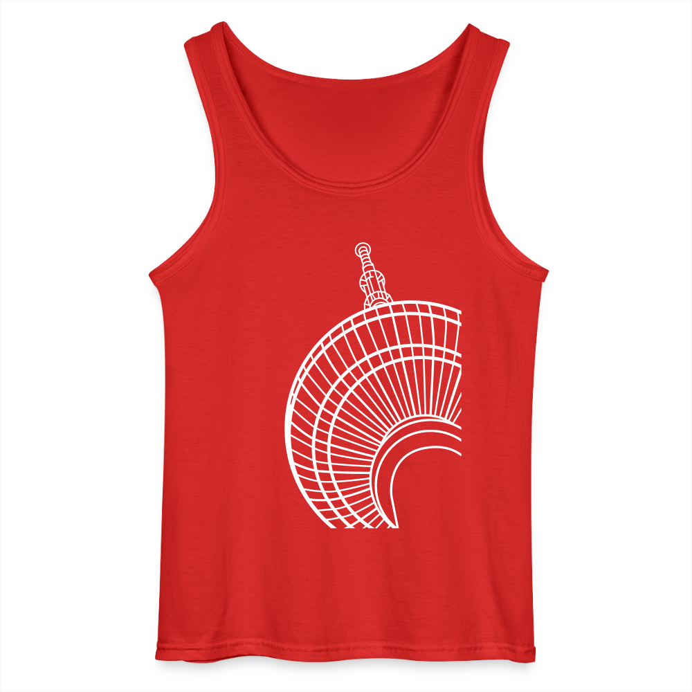 Der Turm von unten - weiß - Männer Tank Top - Rot