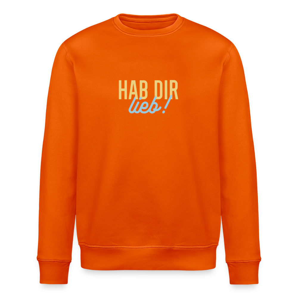 Hab Dir Lieb! - Unisex Bio Sweatshirt - Tieforange
