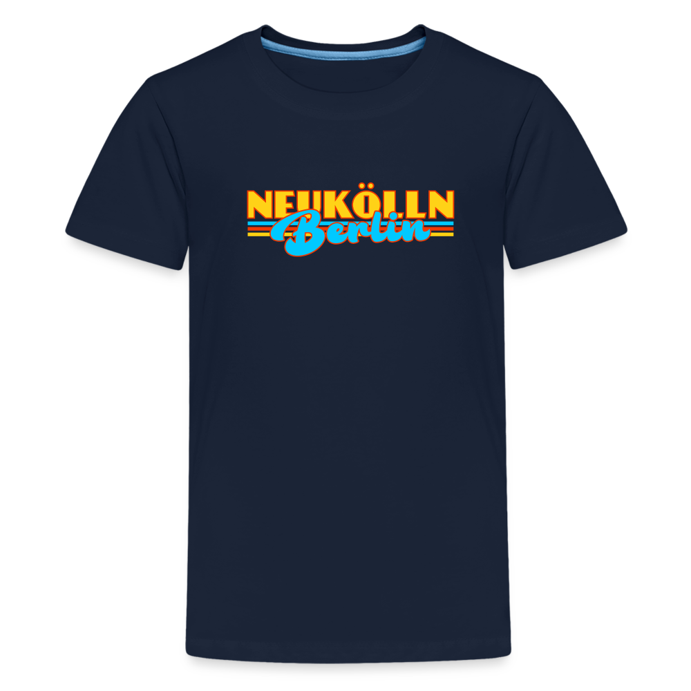 Neukölln Berlin Retro - Teenager Premium T-Shirt - Navy