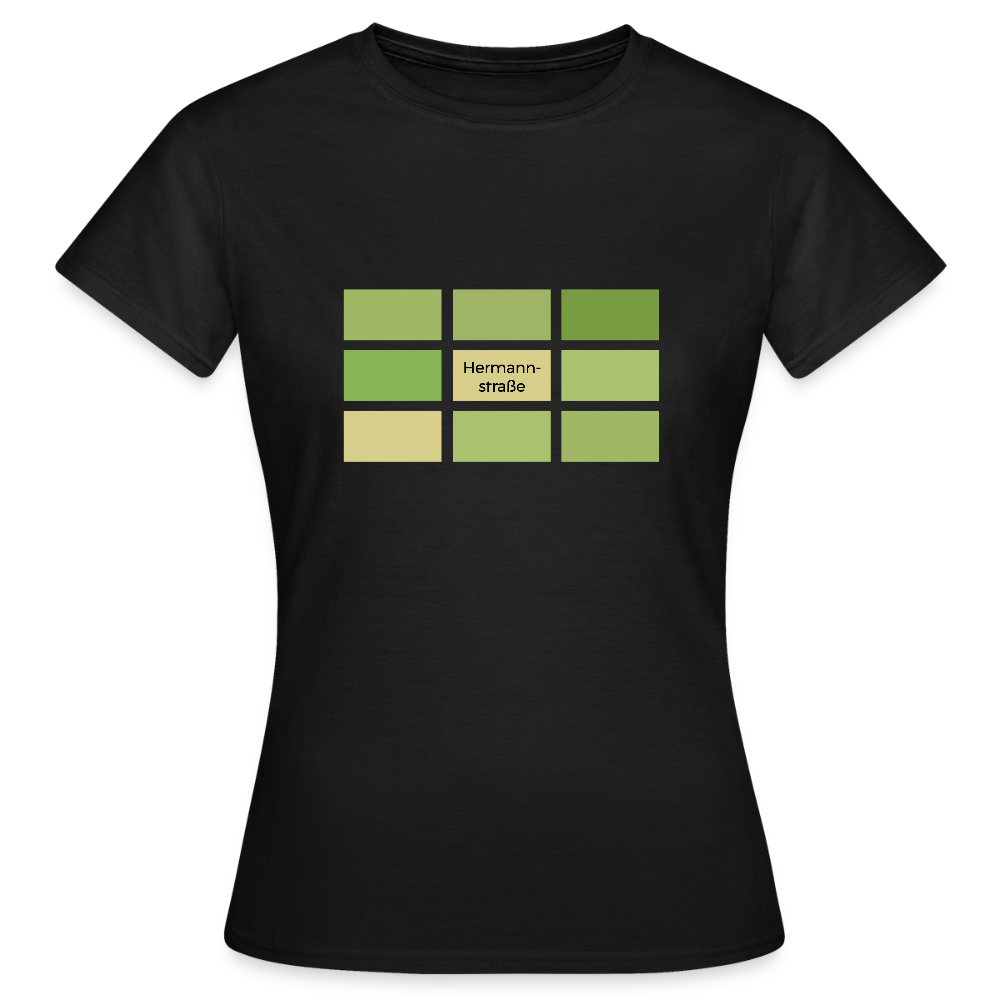 Hermanstrasse - Frauen Premium T-Shirt - Schwarz