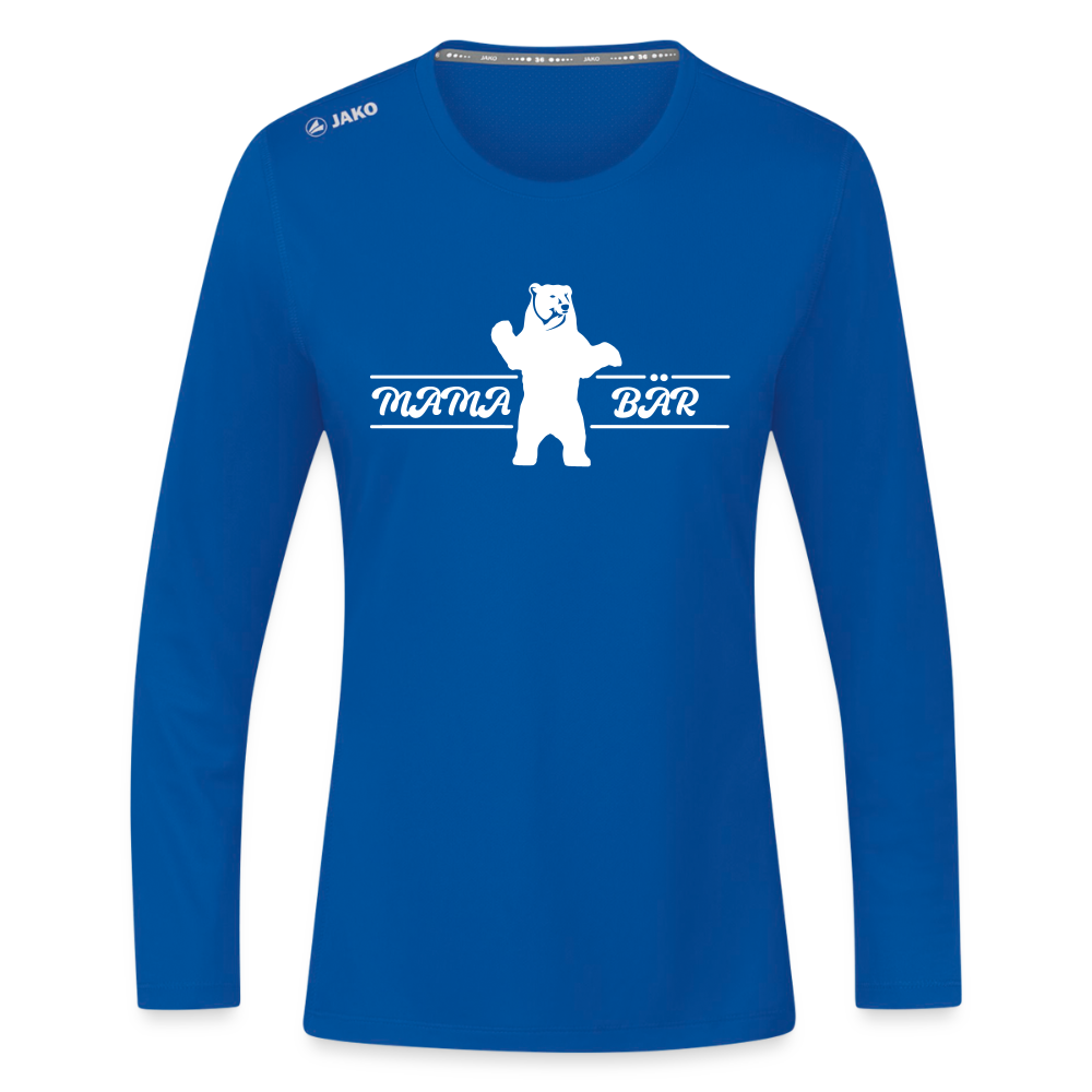 Mama Bär - Frauen Sport Langarmshirt - Royalblau