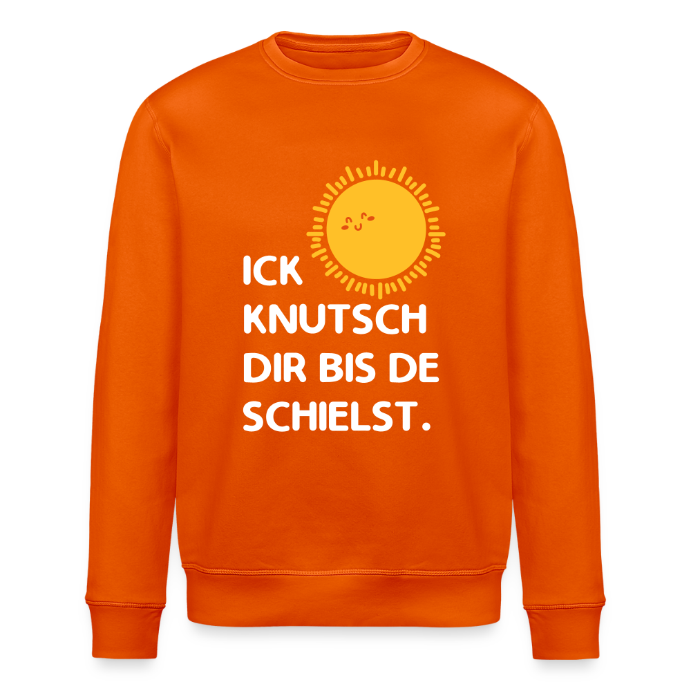 Ick knutsch dir Sonne! - Unisex Bio Sweatshirt - Tieforange