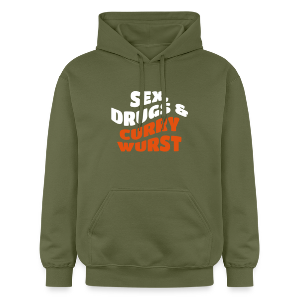 Sex, Drucks & Currywurst - Hoodie - Militärgrün