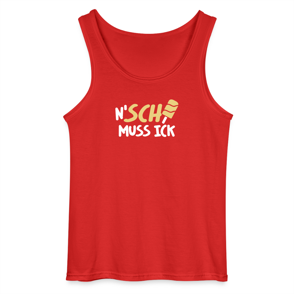 N'SCH... MUSS ICK - Männer Tank Top - Rot