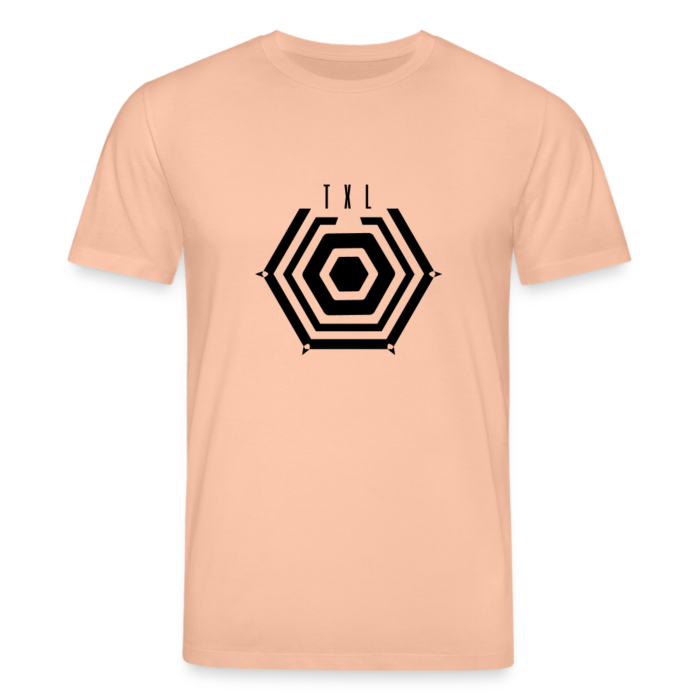 Tegel TXL Umrisse - Unisex Bio T-Shirt - Pfirsich