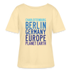 Charlottenburg - Earth - Relaxed Rundhals Frauen Bio-T-Shirt - Creme