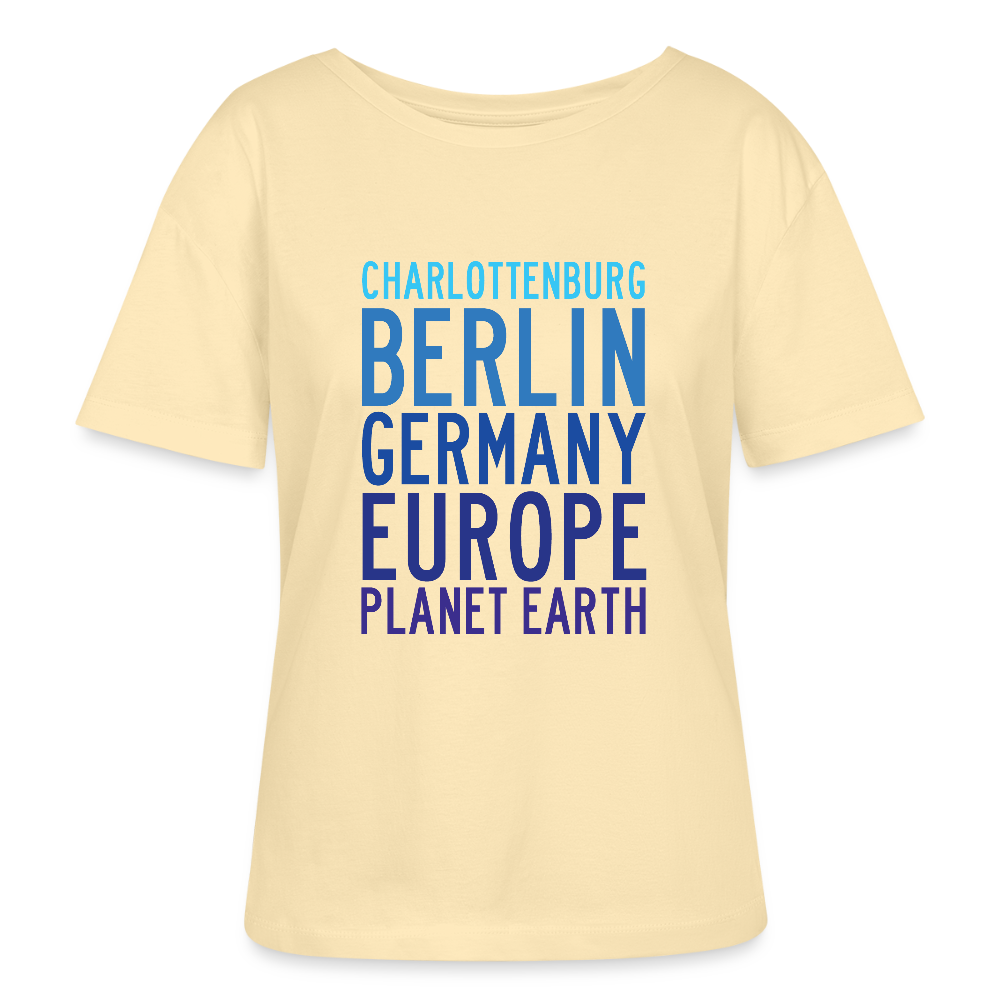 Charlottenburg - Earth - Relaxed Rundhals Frauen Bio-T-Shirt - Creme