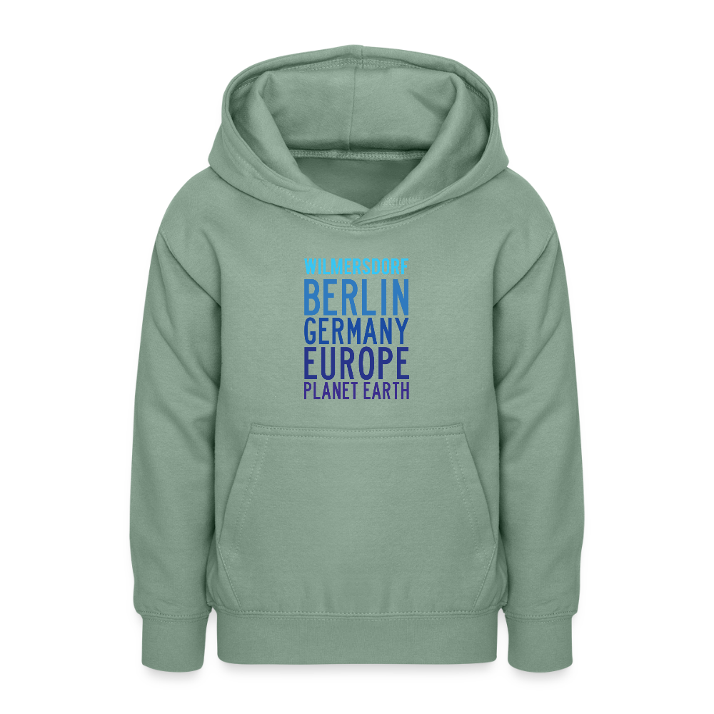 Wilmersdorf Planet Earth - Teenager Hoodie - Graugrün