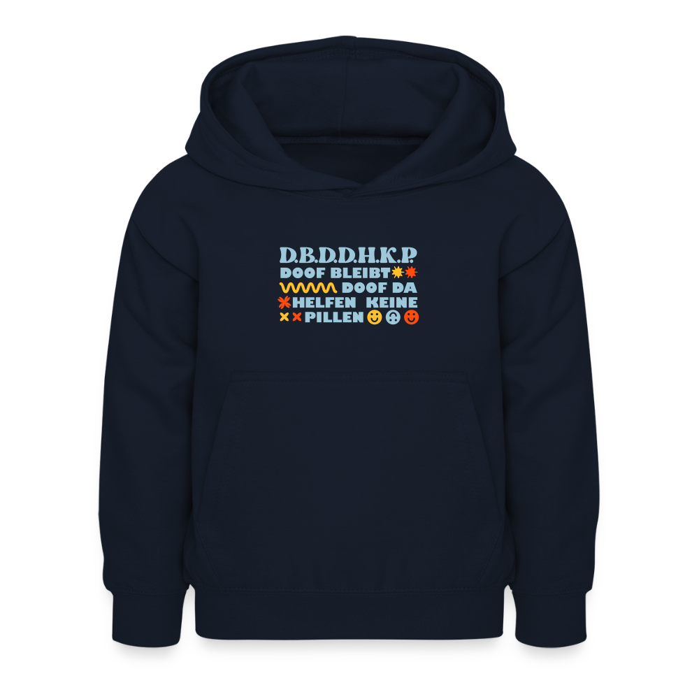d.b.d.d.h.k.P - Kinder Hoodie - Navy