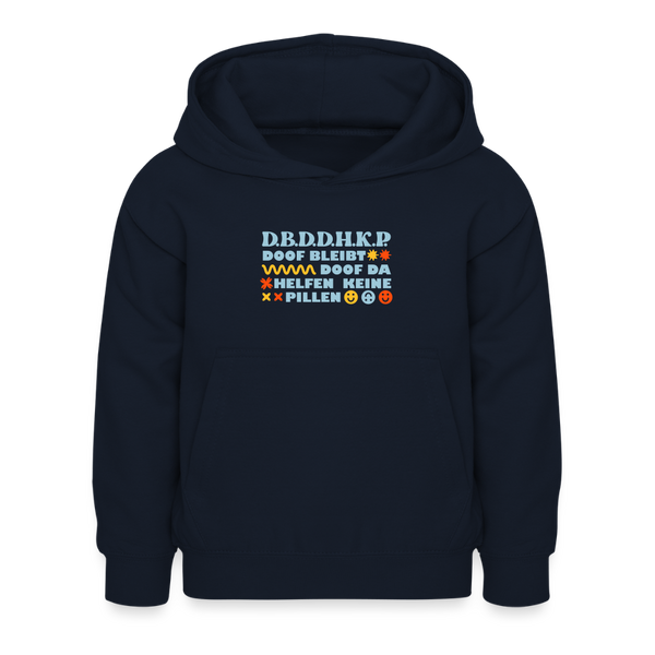 d.b.d.d.h.k.P - Kinder Hoodie - Navy