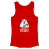 Pass ma uff Keule - Frauen Bio Tank Top - Rot