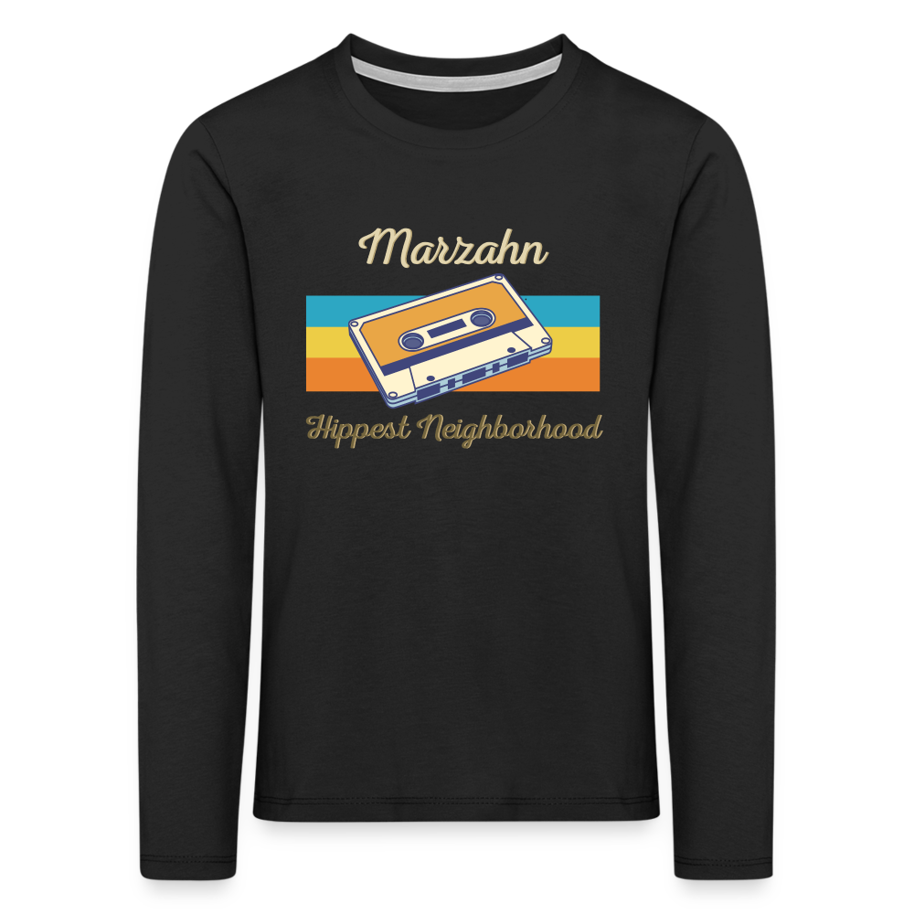Marzahn Hippest Neighborhood - Kinder Langarmshirt - Schwarz