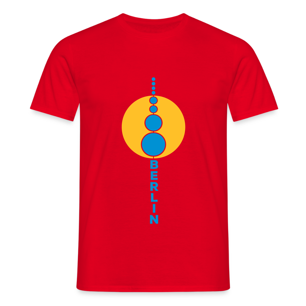 Kugelturm - Männer Premium T-Shirt - Rot