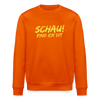 Schau! Find Ick Dit - Unisex Bio Sweatshirt - Tieforange