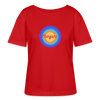 Marzahn Retro - Relaxed Rundhals Frauen Bio-T-Shirt - Rot