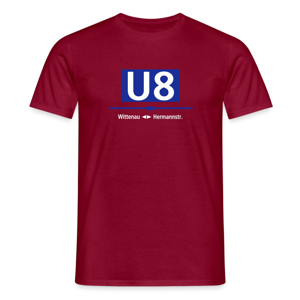 U8 - Männer Premium T-Shirt - Ziegelrot