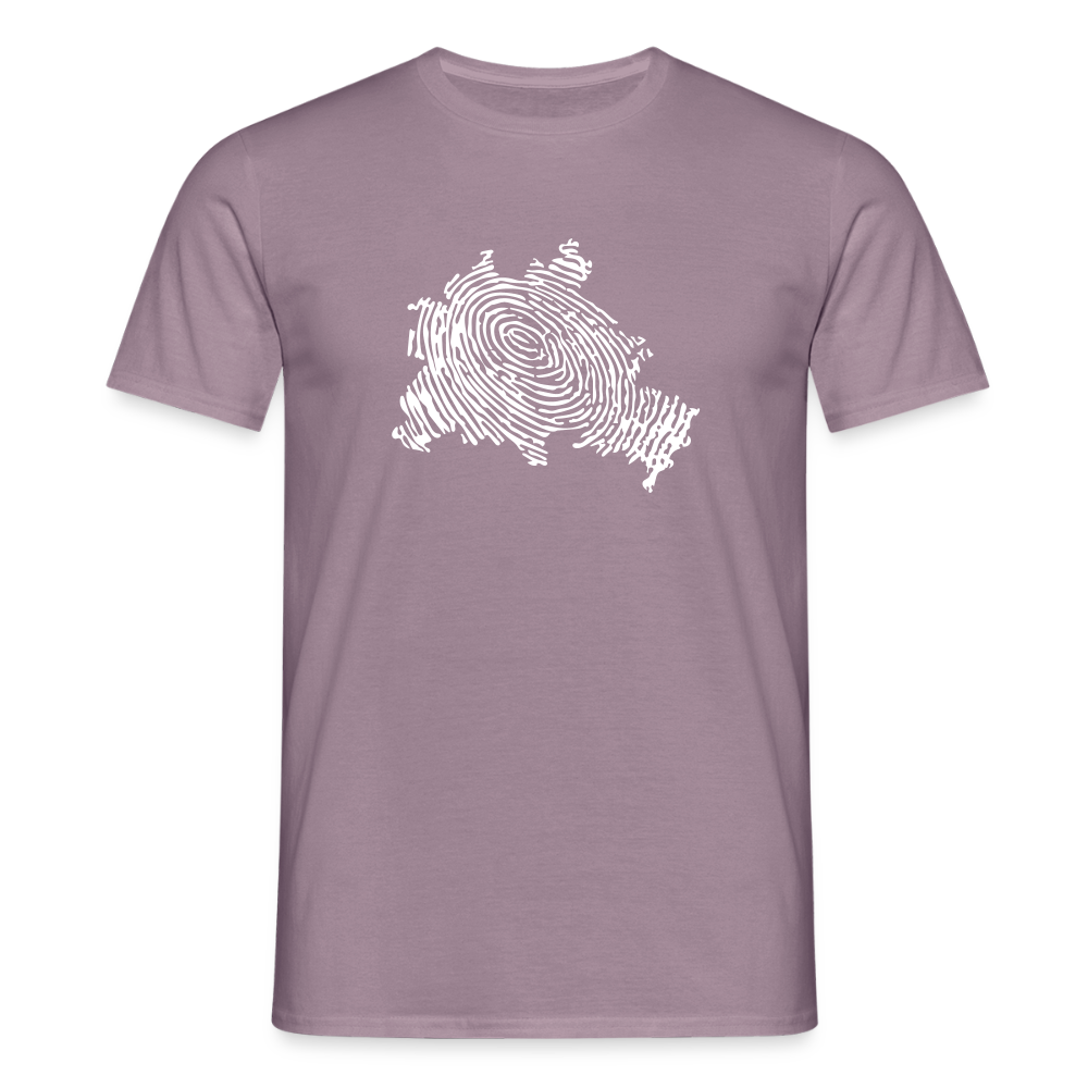 Berliner Finger - Männer Premium T-Shirt - Lilagrau