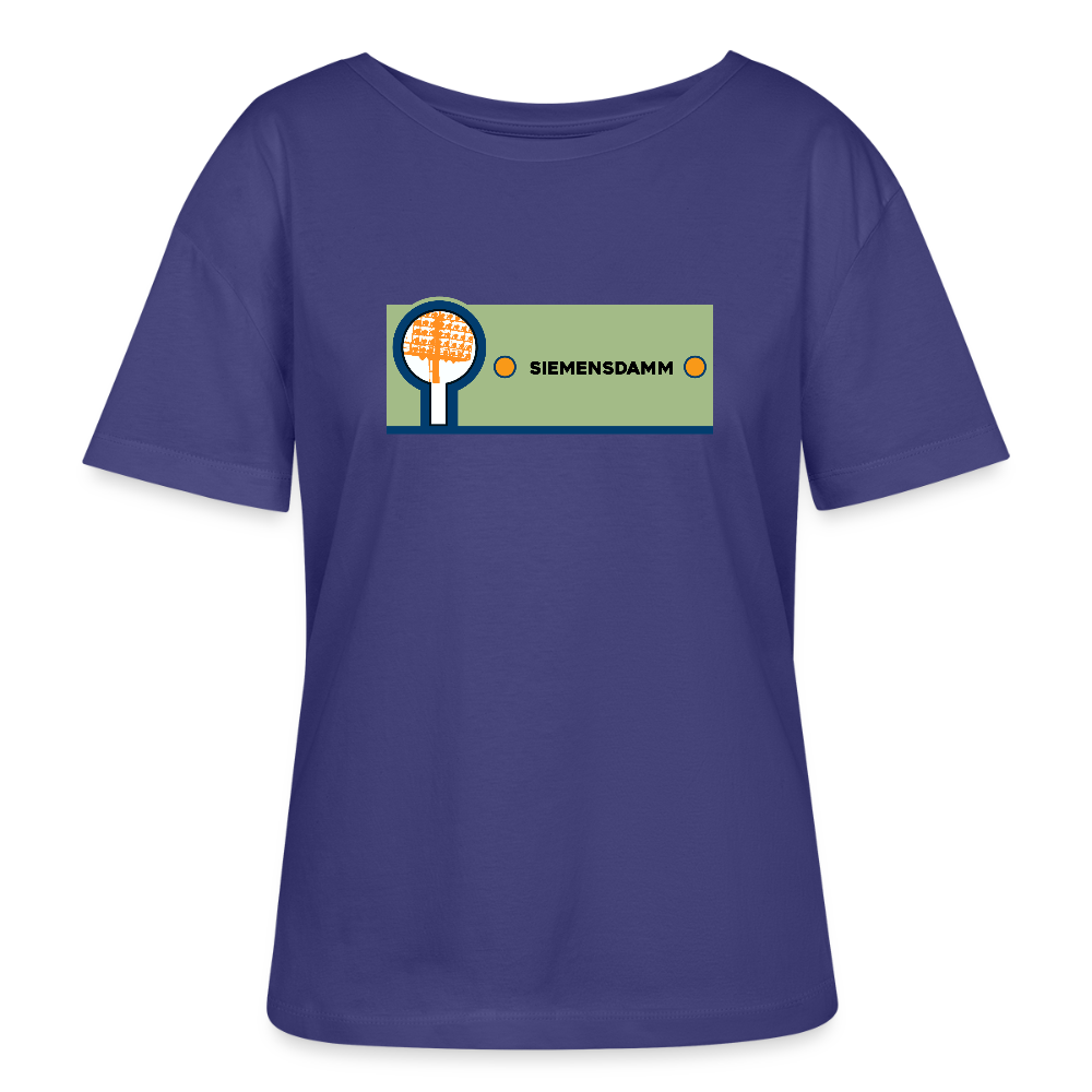 Siemensdamm - Relaxed Rundhals Frauen Bio-T-Shirt - Dämmerung