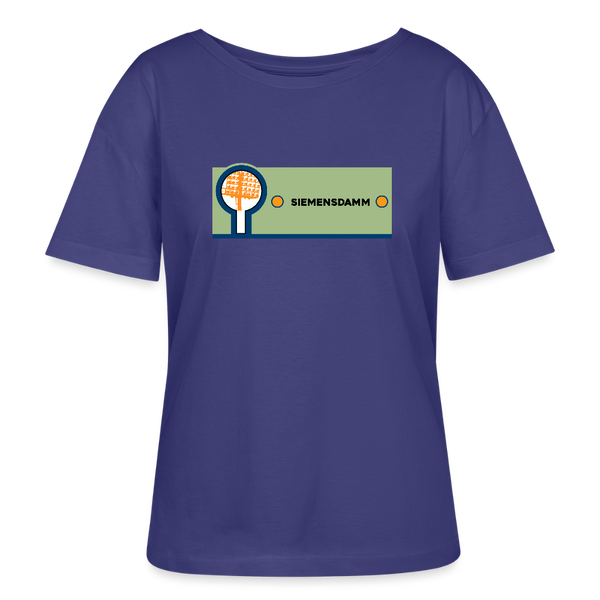 Siemensdamm - Relaxed Rundhals Frauen Bio-T-Shirt - Dämmerung