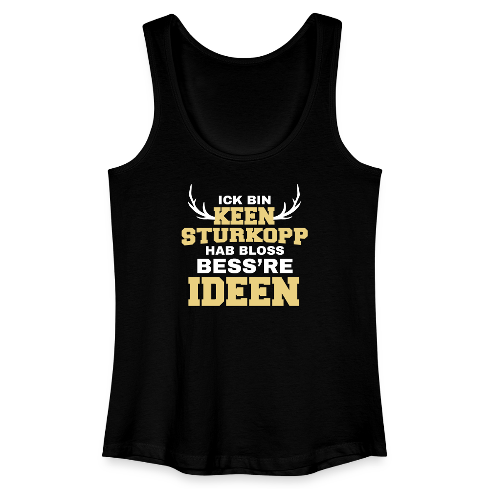 Sturkopp - Frauen Bio Tank Top - Schwarz
