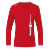 Fernsehturm Zick zack - Frauen Sport Langarmshirt - Rot