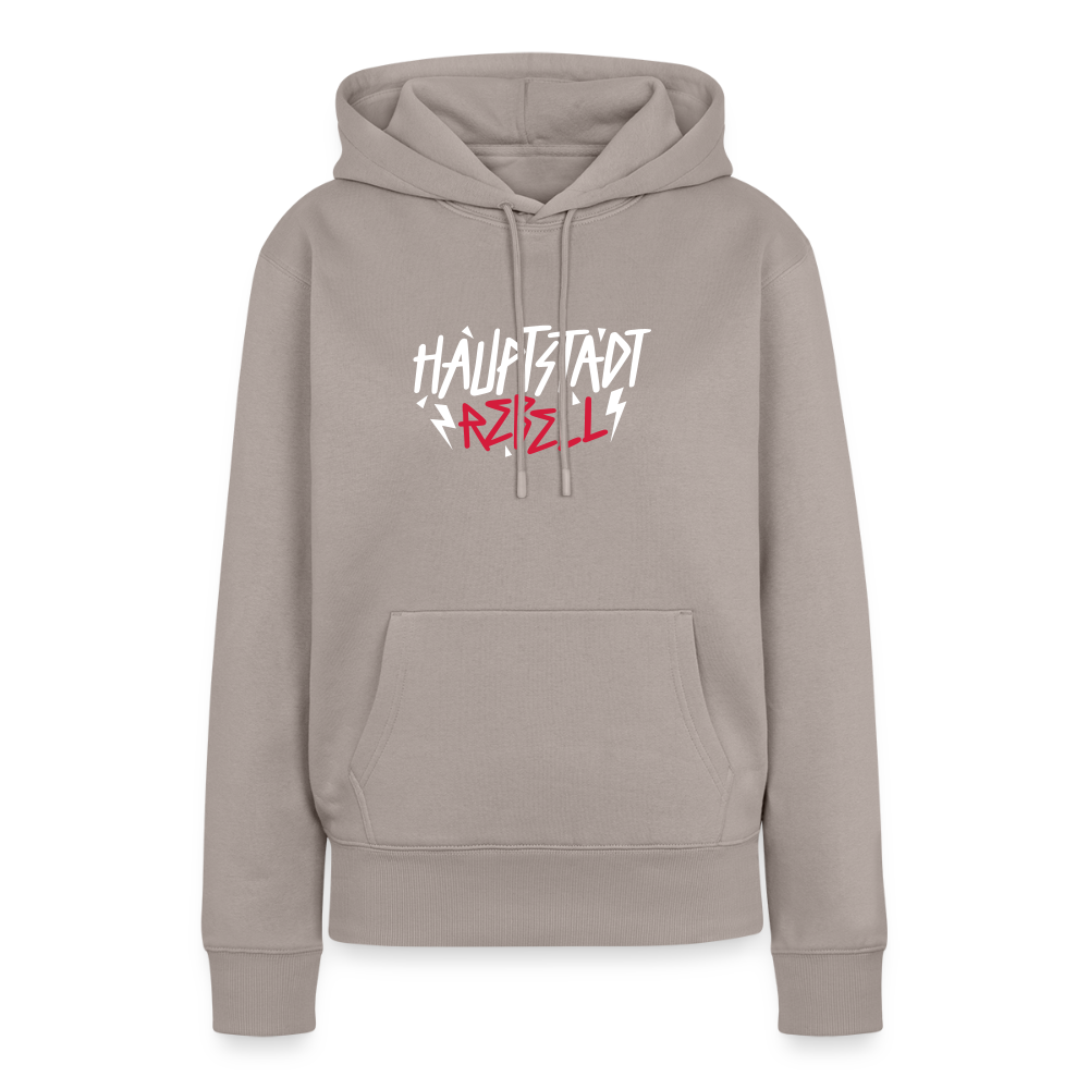 Haupstadt Rebell - Frauen Premium Hoodie - Taupe