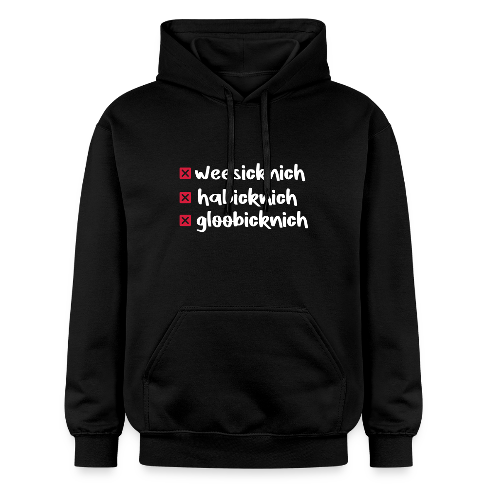 weesicknich, habicknich, gloobicknich - Hoodie - Schwarz