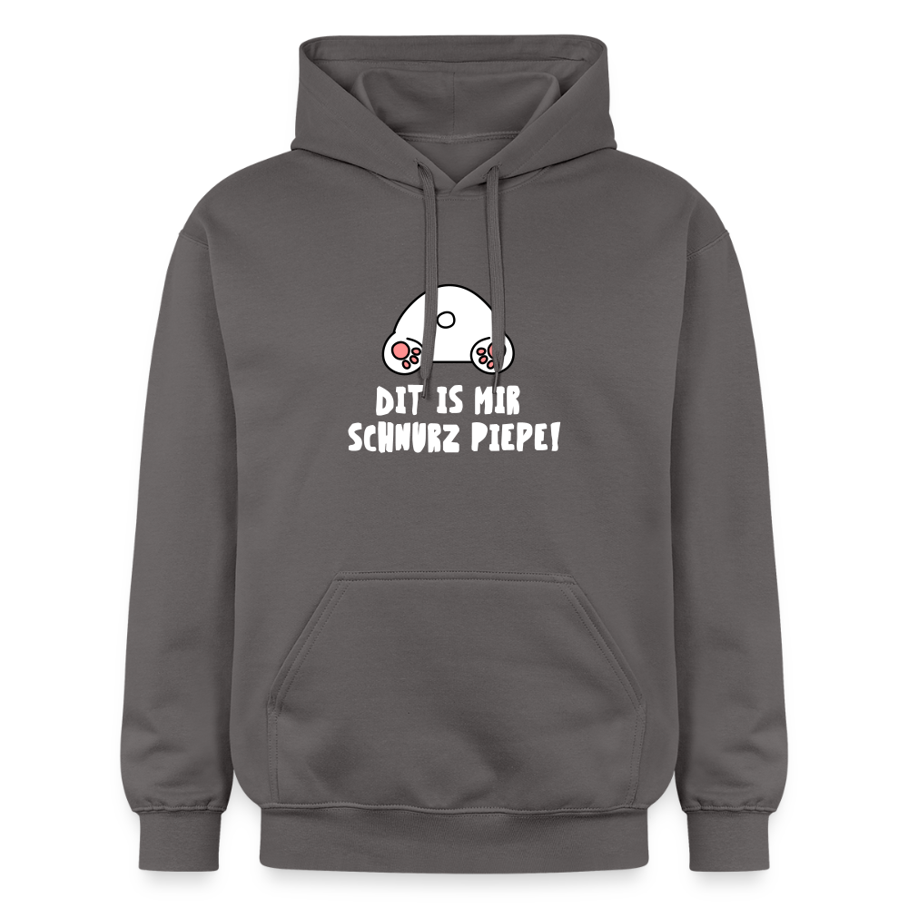 Dit is mir Schnurz Piepe - Hoodie - Dunkelgrau