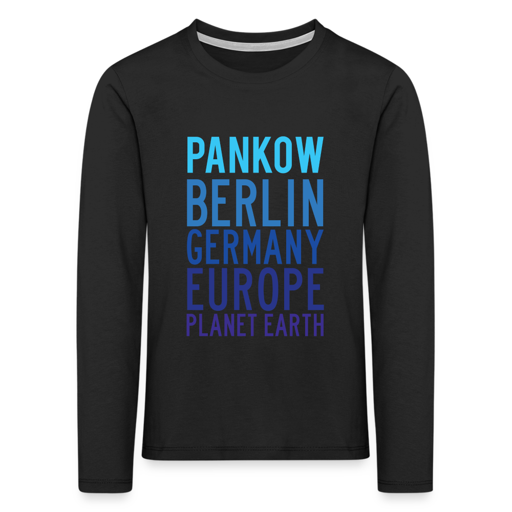 Pankow Planet Earth - Kinder Langarmshirt - Schwarz