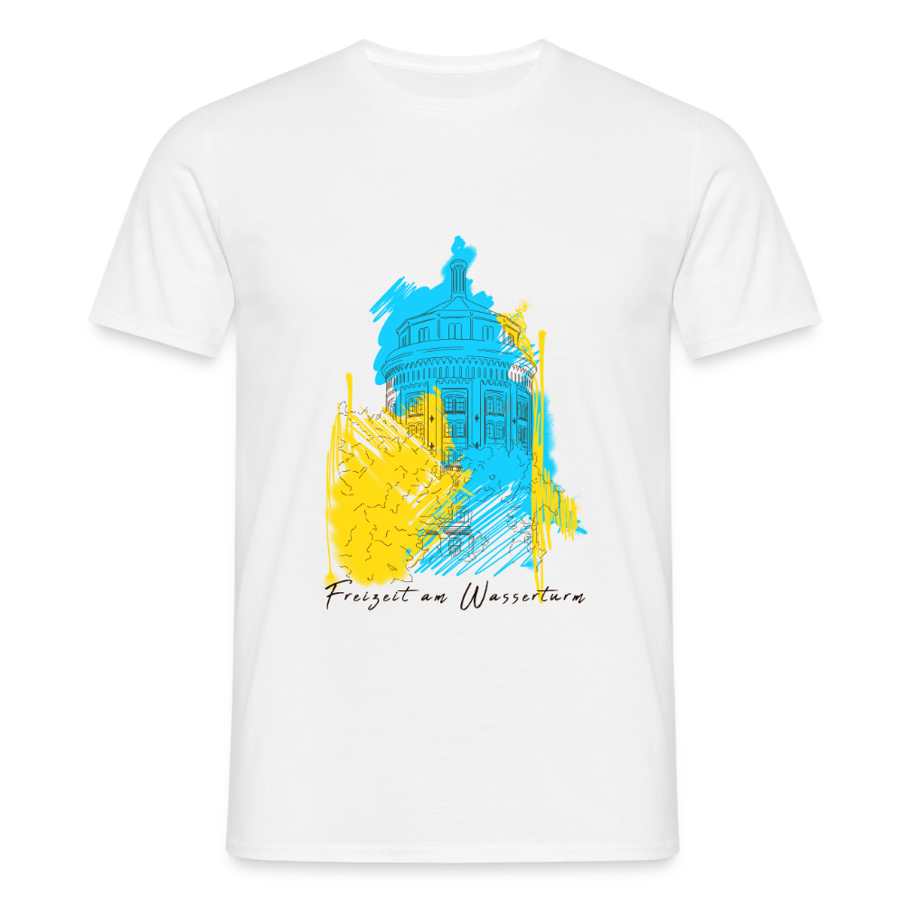 Freizeit am Wasserturm - Männer Premium T-Shirt - Weiß