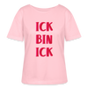 Ick bin Ick! - Relaxed Rundhals Frauen Bio-T-Shirt - Hellrosa