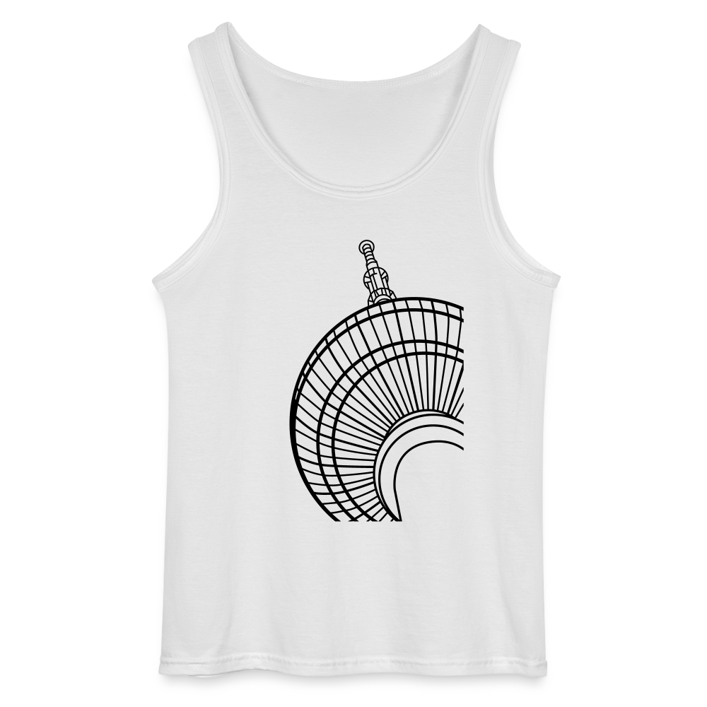 Der Turm von unten - schwarz - Männer Tank Top - Weiß