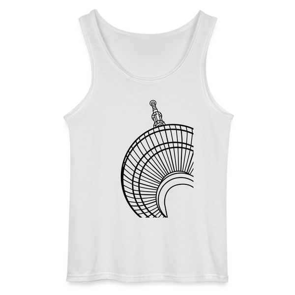 Der Turm von unten - schwarz - Männer Tank Top - Weiß