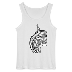 Der Turm von unten - schwarz - Männer Tank Top
