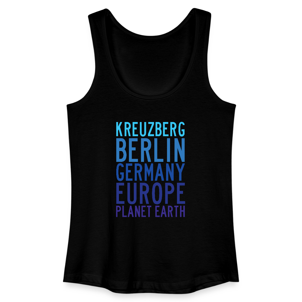 Kreuzberg - Planet Earth - Frauen Bio Tank Top - Schwarz