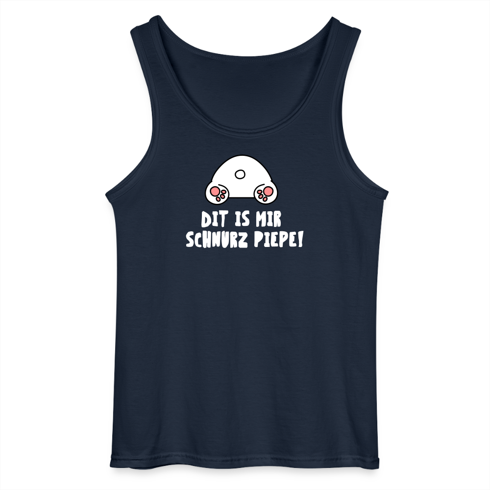 Dit is mir Schnurz Piepe - Männer Tank Top - Navy