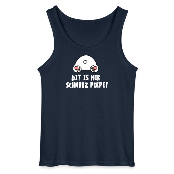 Dit is mir Schnurz Piepe - Männer Tank Top - Navy