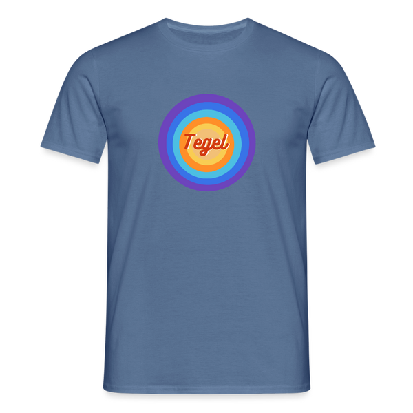 Tegel Retro - Männer Premium T-Shirt - Taubenblau 